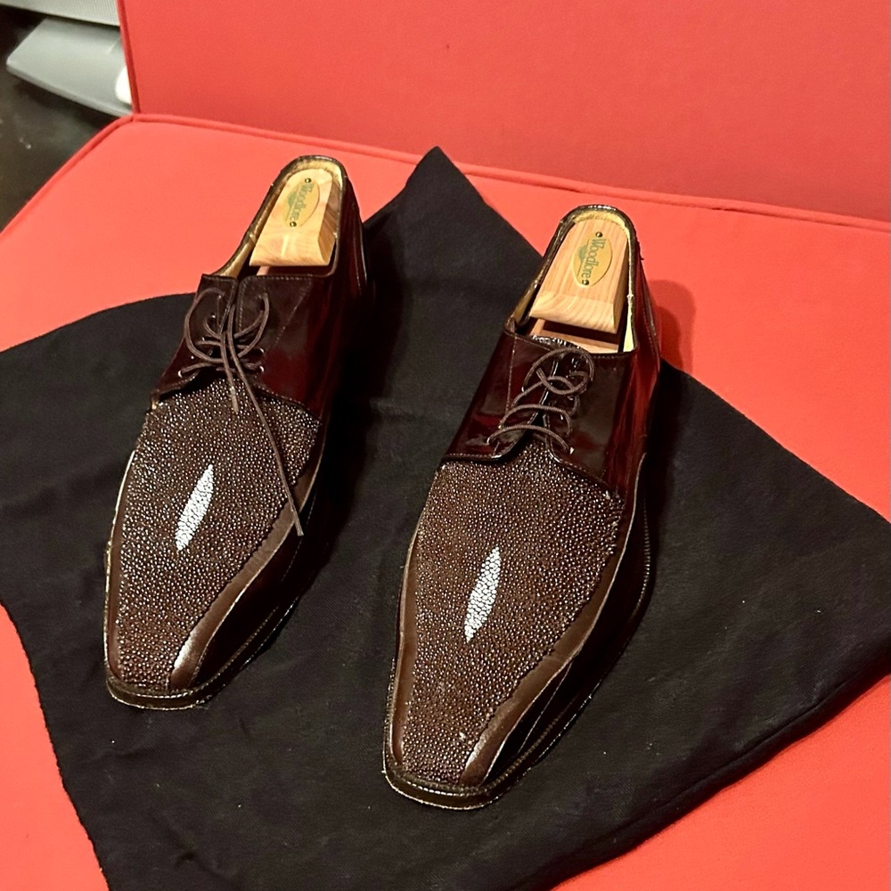*SOLD* Belvedere Genuine Stingray and Eel Dress Shoes